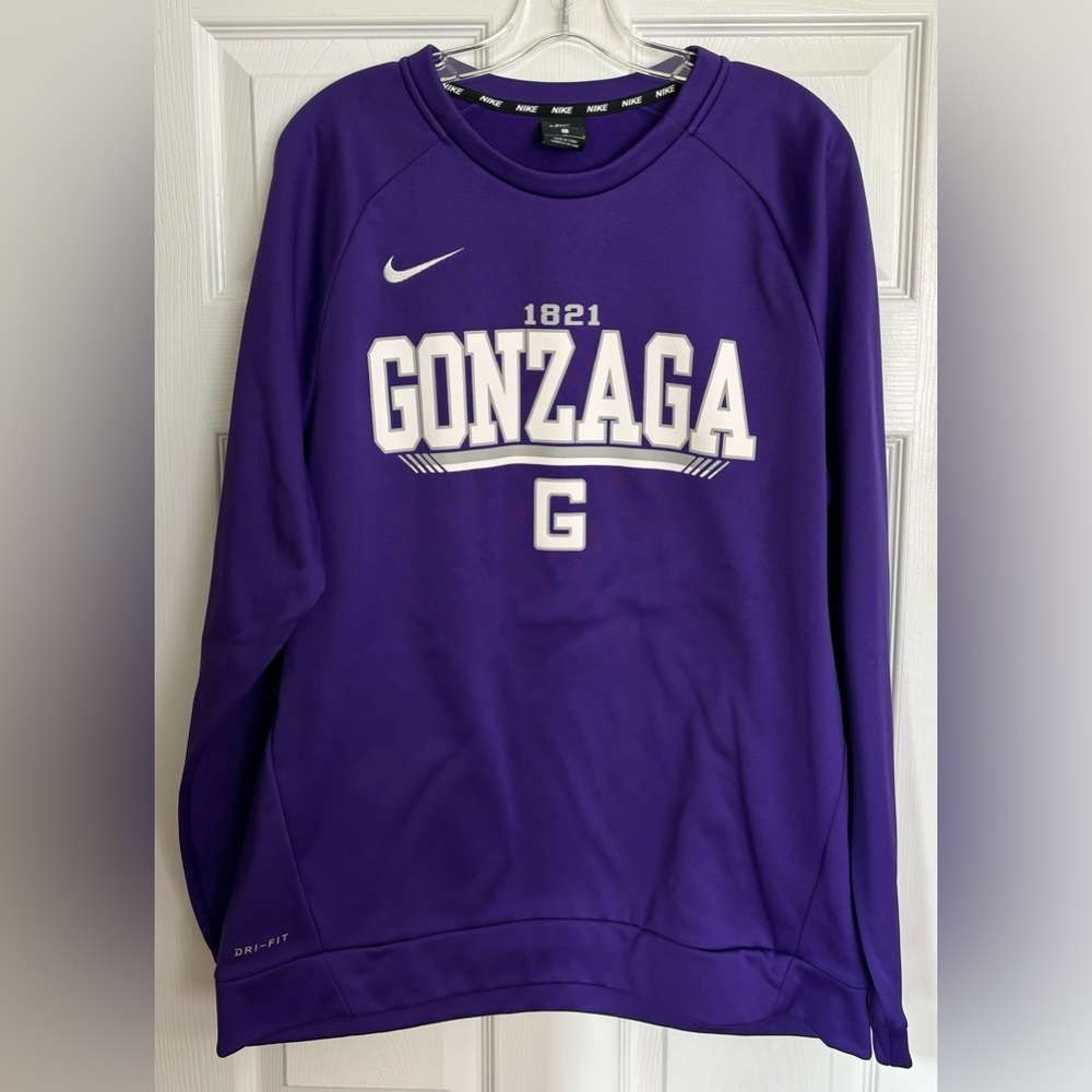 Gonzaga Eagles Nike Dri Fit Size Large Sweater.